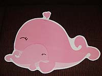 Whale baby and mummy